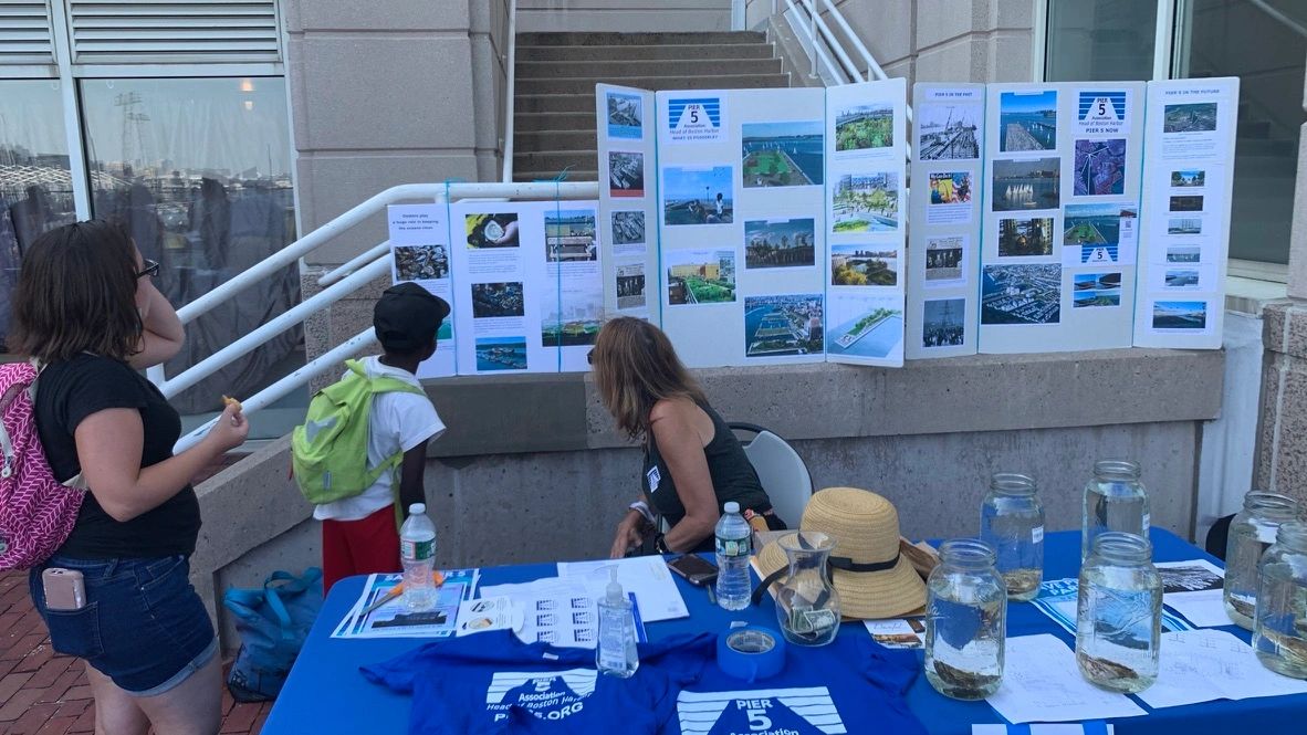 Large Crowd of Navy Yard Residents Lend