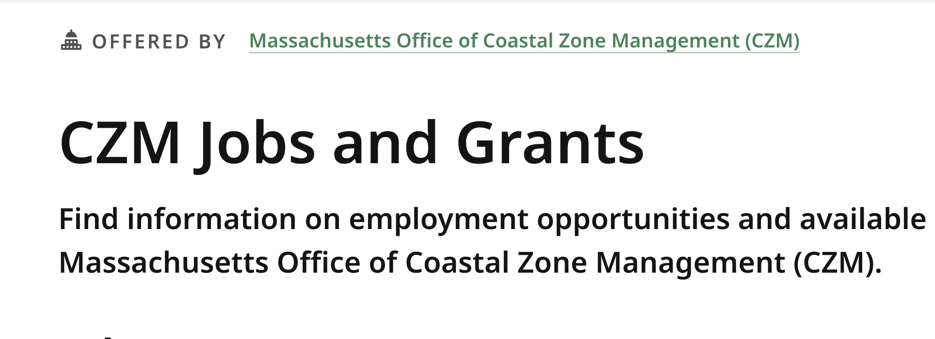 CZM Grants