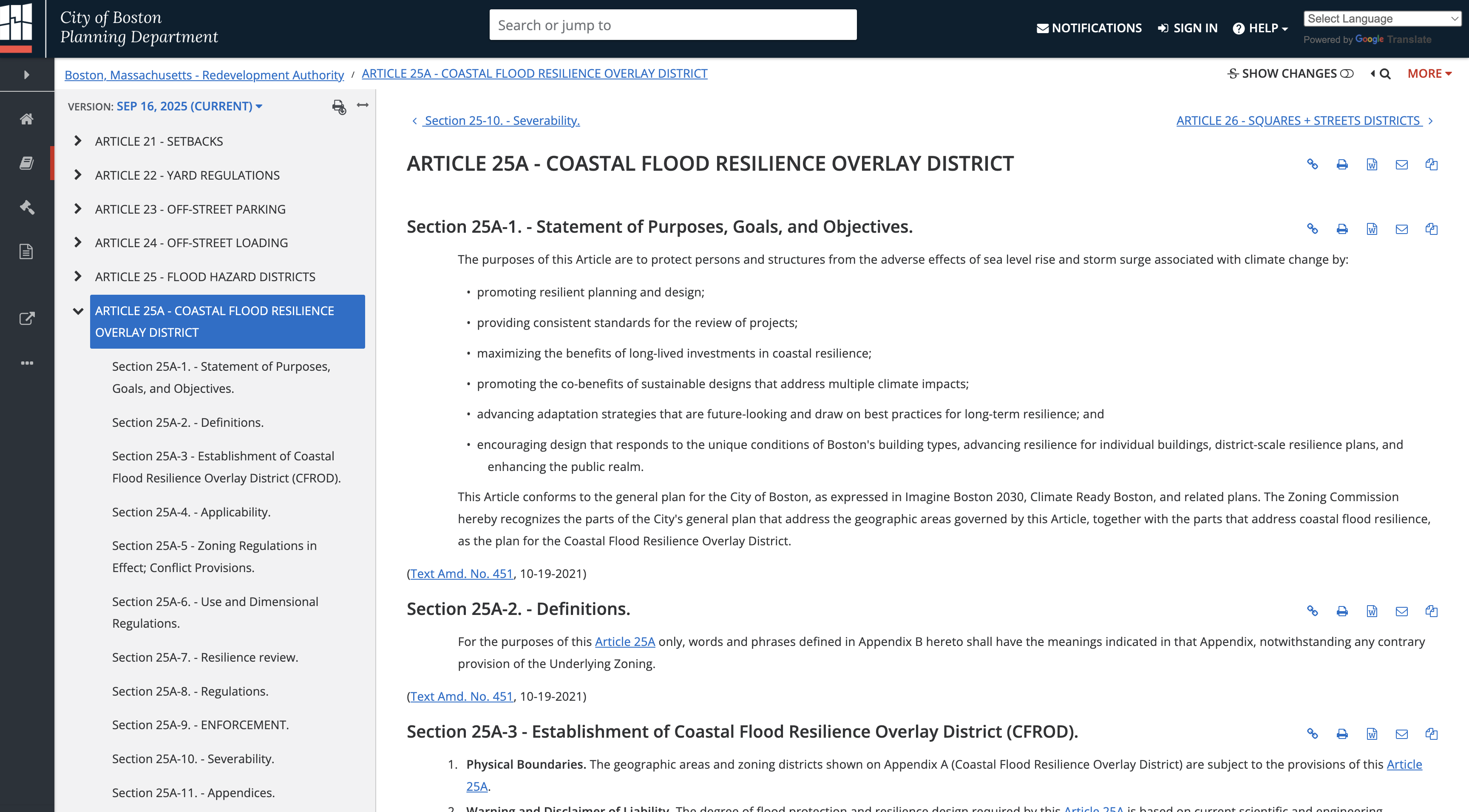 COASTAL FLOOD RESILIENCE OVERLAY DISTRICT – City of Boston Planning Dept