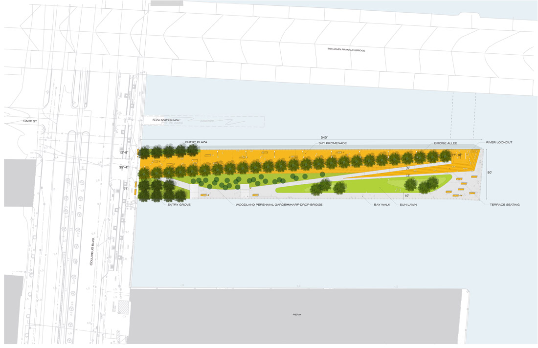 Race Street Pier by James Corner Field Operations