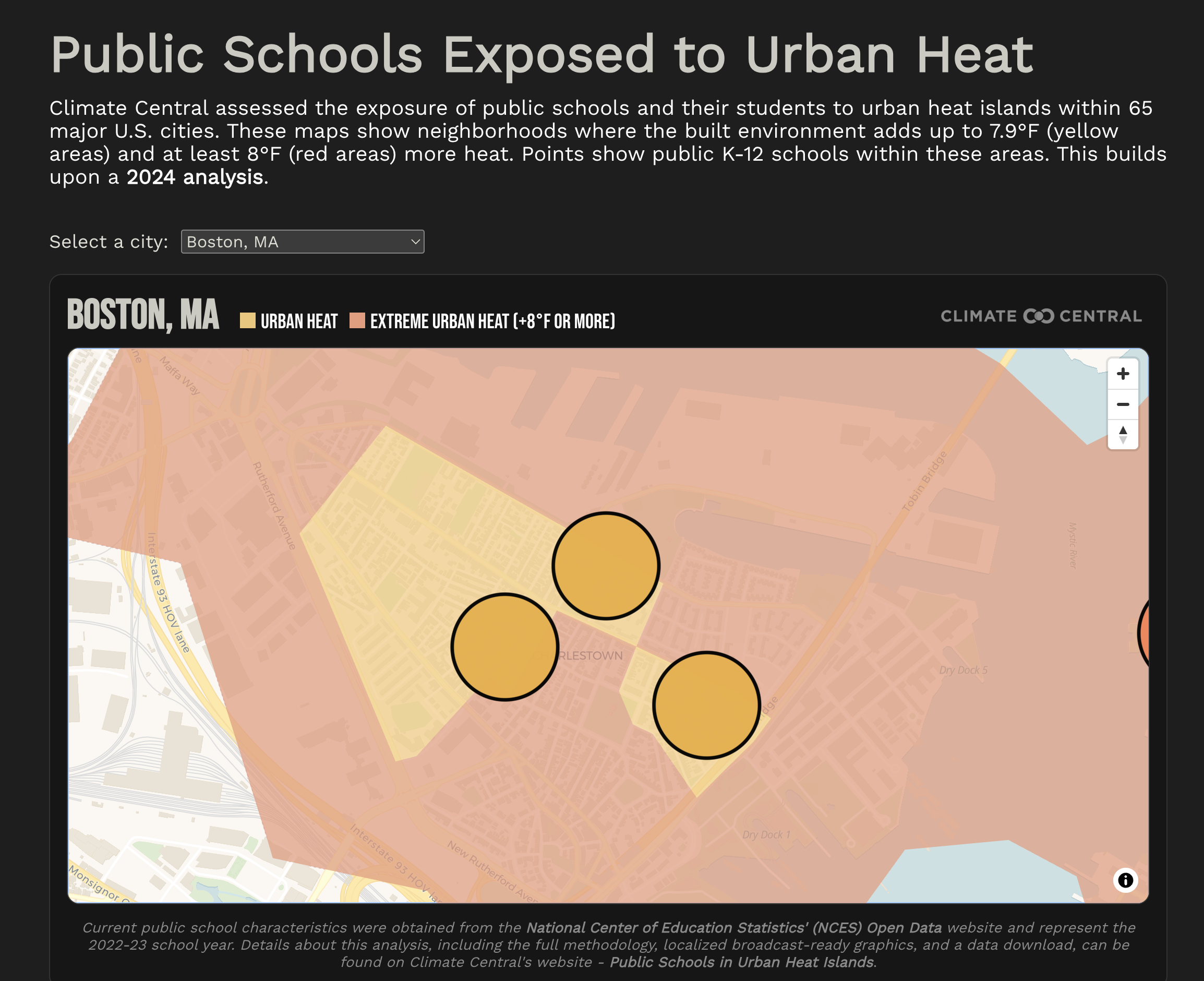Public Schools in Urban Heat Islands